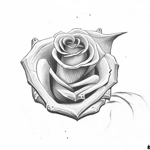 Dinosaur Eating Small Rose