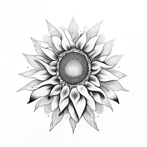 Sunflower With Deer Horn