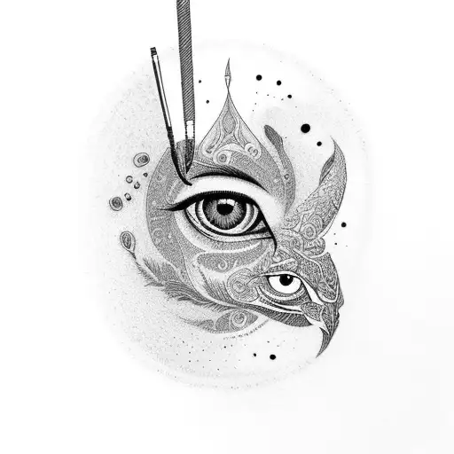 A Coffee Cup With Mesmerizing Eyes