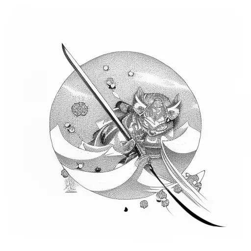 Katana With Cherry Blossom