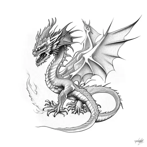 Dragon With Phoenix Style Is Yini Yang