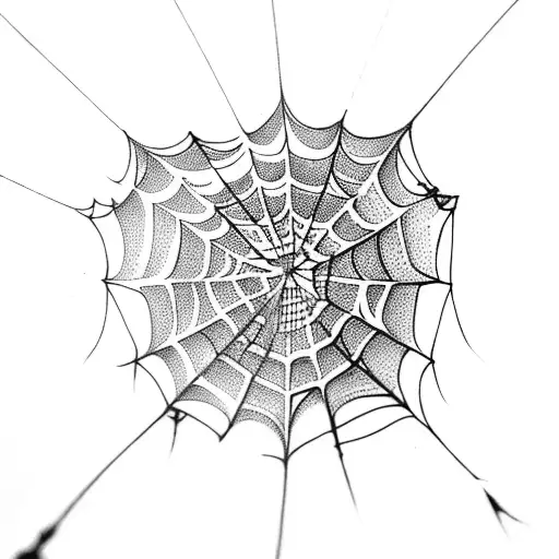 Spiderweb With A Small Spider