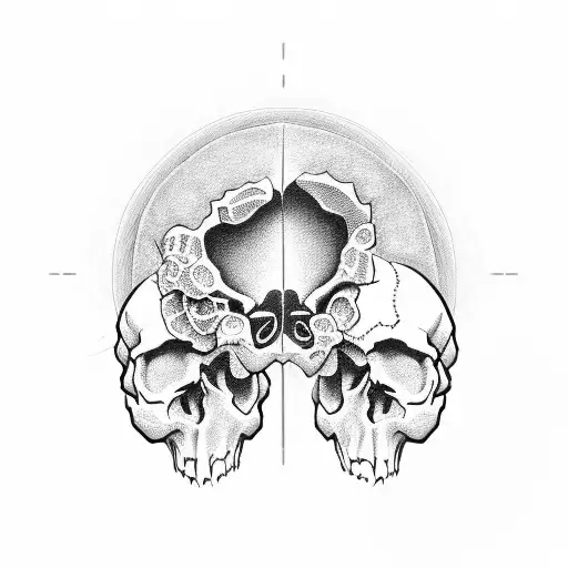 Sad Skull And Happy Face
