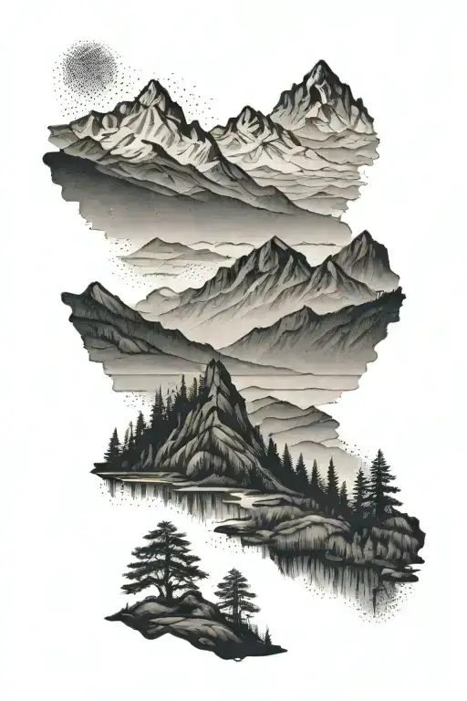 Scottish Mountains Landscape