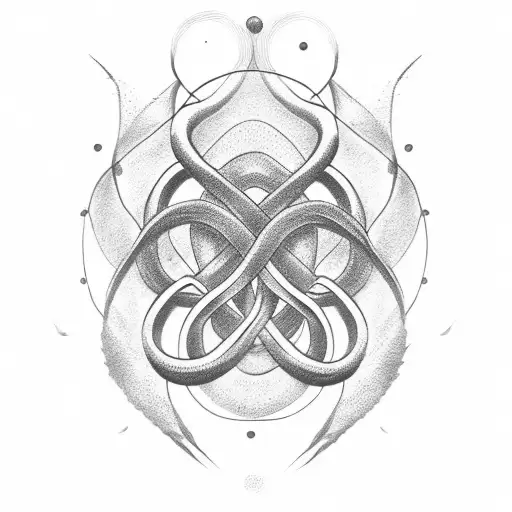 Infinity Symbol With Brain Minimal