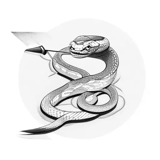 Snake With A Trident