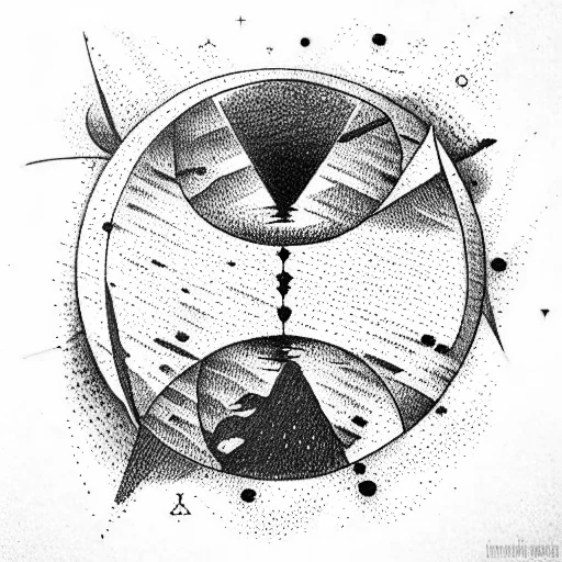 Earth Inside Of Hourglass