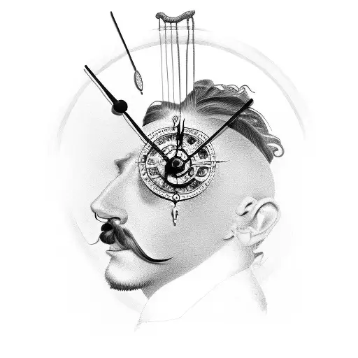 Salvador Dali Clock With Racing Hand