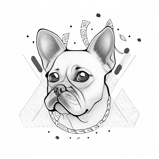 Cute Cartoon Style Minimalist Dog Design
