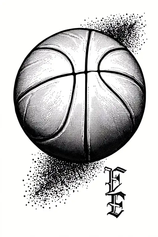 Basketball And Fortiter Word