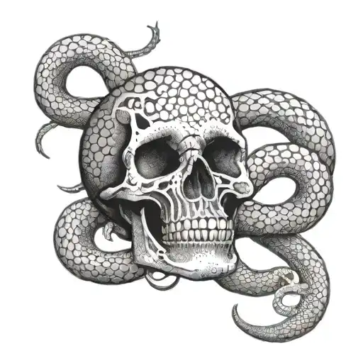 Skull And Snake