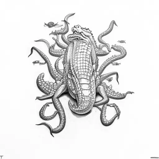 Crocodile With Scorpion Tail