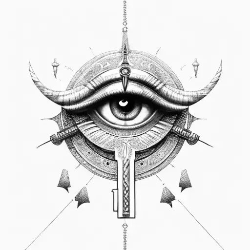 Make Ankh Key Looks More Visible And Add The Eye Of Horus