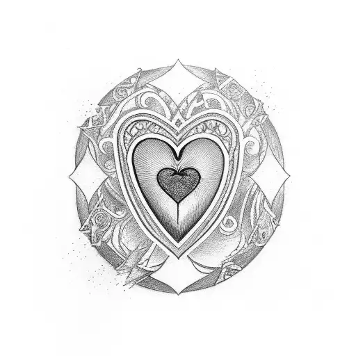 Ace Of Hearts With The Word Aribella Diagonally