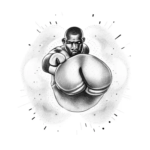 Create A Tattoo Representing The Connection Between Boxing And Music