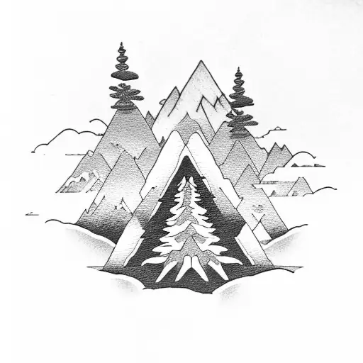 Mountain Camping Sea Bonsai Sneakers Cigarette