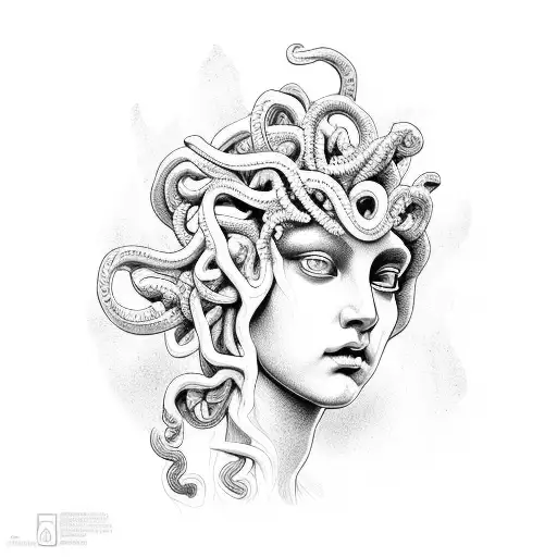 Bust Statue Medusa