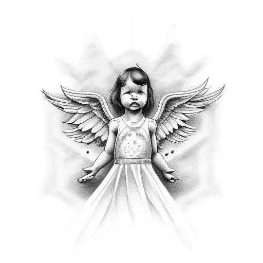 Babys Angels In Rainbow