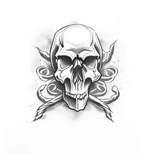 Skull Shooting Skull