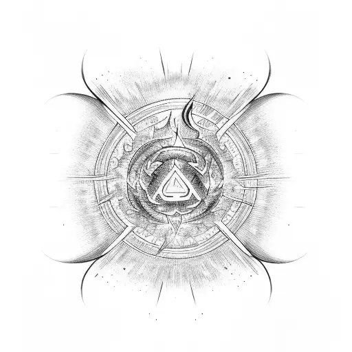 Virgo Symbol Burst Into Flames