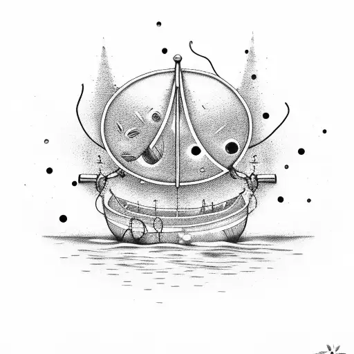 Boat With Number 24 And Word Happy