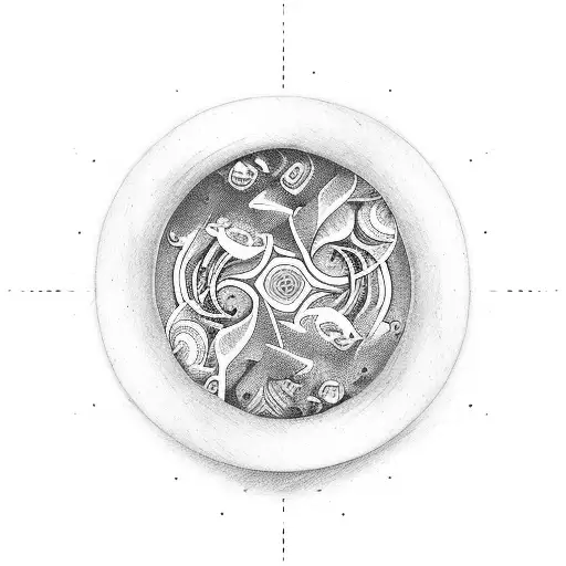 Yin And Yang Lifting Weights With Quote