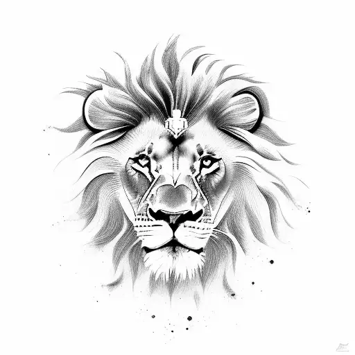 Aggressive Lion With Full Hair