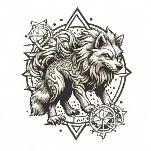 Arcanine In A Wizard World With A Big Black Star