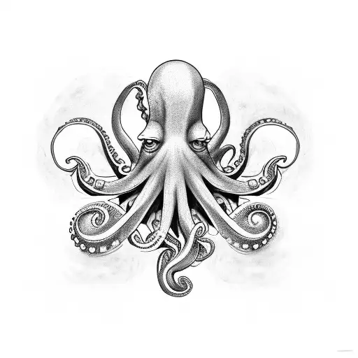 Create A Tattoo Featuring An Octopus Lifting Weights