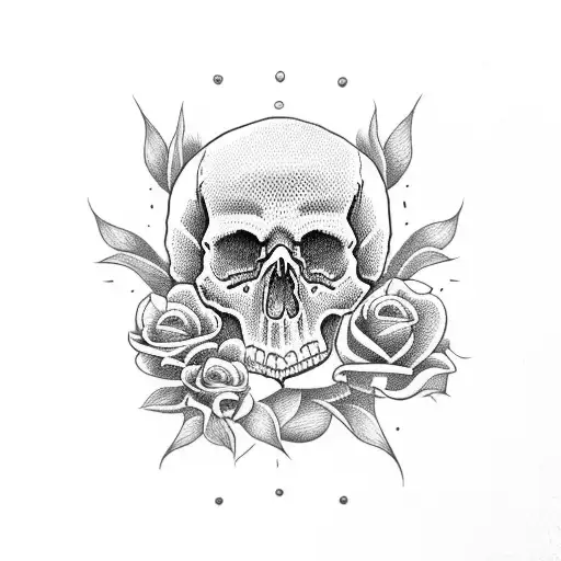 Skull And Roses