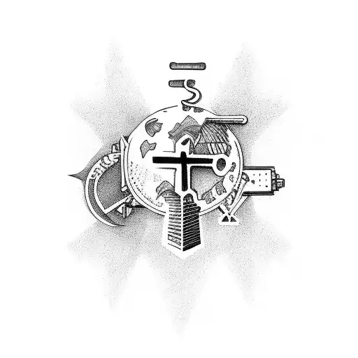 Word Believe With Crosses Around It