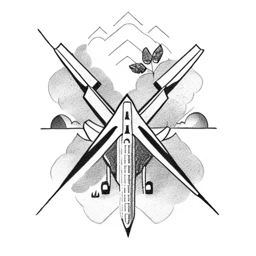 Airplane With Written Life Goes On