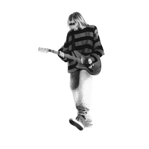Kurt Cobain Playing The Guitar In Concert