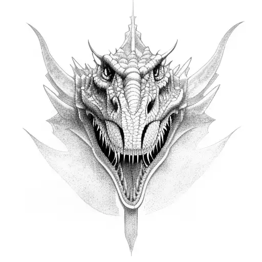 Trex With Dragon Tail