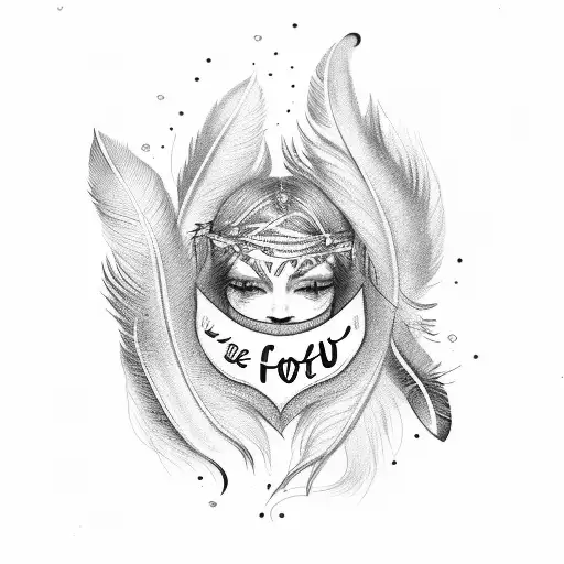 Feathers With The Words ' Love You More Than Ever'