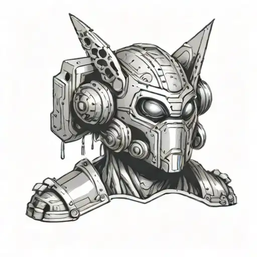 Create A Comic Book Style Tattoo Of A Sci-fi Themed Rpg Character