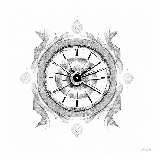 Infinity Symbol With Clock