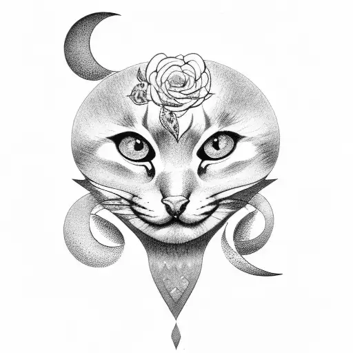 Baby With Laurels And Moon