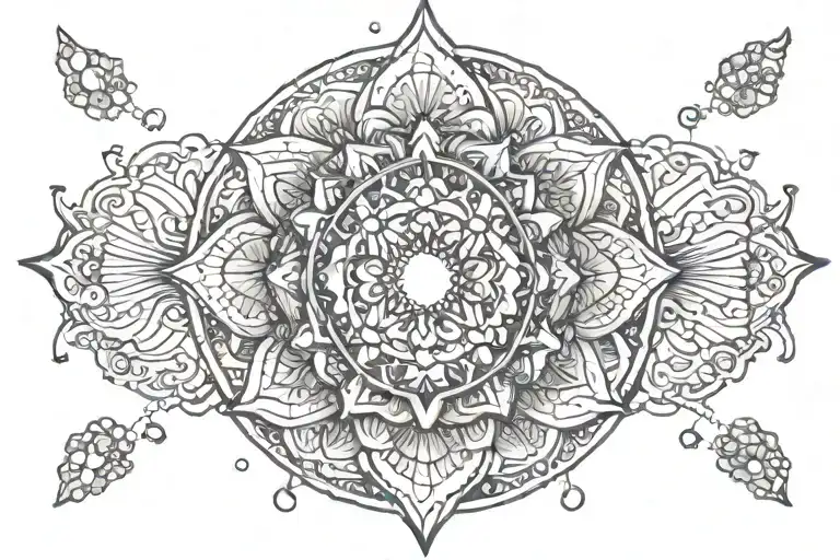 Create A Stunning Mandala Design Using Beach Elements Like Seashells And Waves