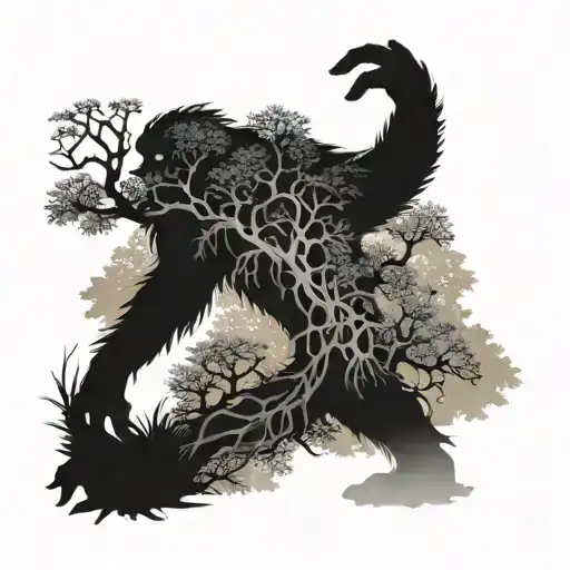 Big Foot Under Pom Tree