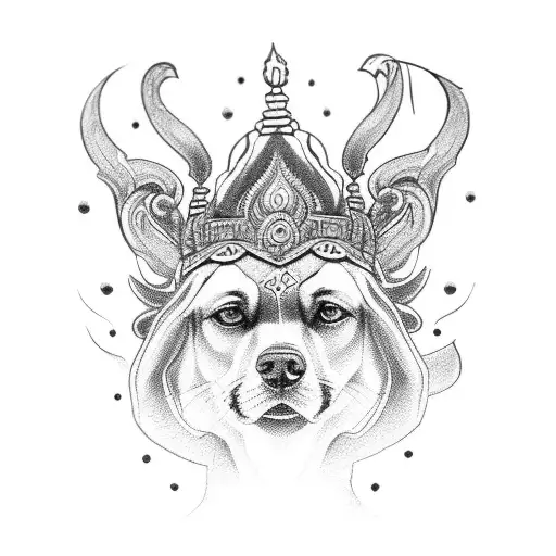 Hindu God With Dog