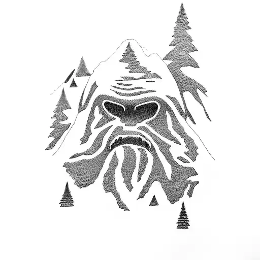 Mountains Woods Bigfoot Ufo Jeep