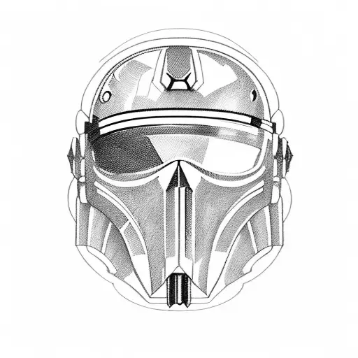 Helmet Mandalorian With Skull