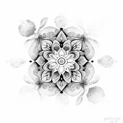 Mandala Floral Butterfly