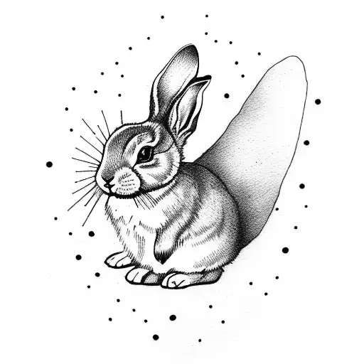 Small Bunny With Line Around The Ankle