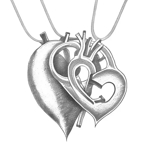 Two Halves Of Simple Childrens Heart Best Friend Necklaces