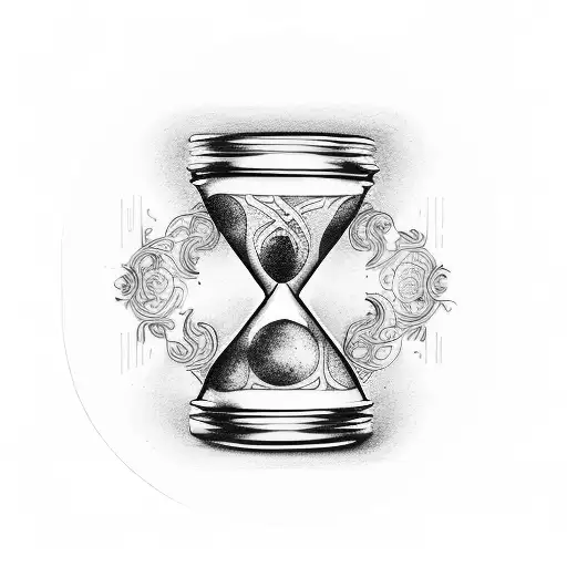 Hourglass With T S Initials