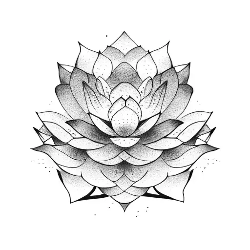 Mountain With Lotus Flower