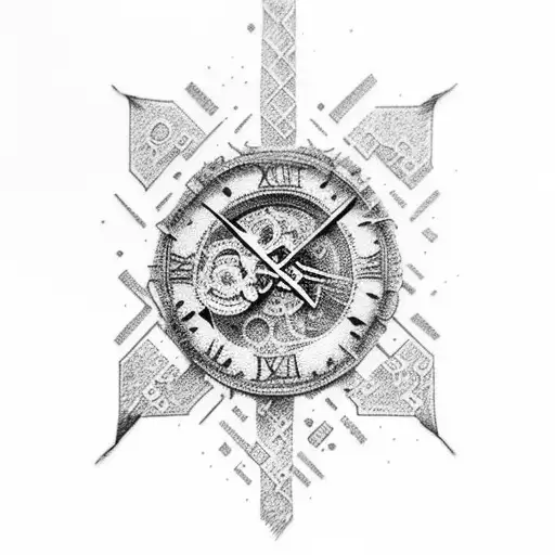 Roman Numeral Polka Trash