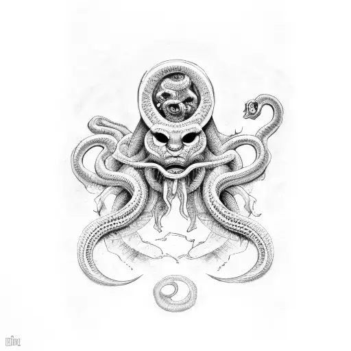 La Medusa Con Serpiente